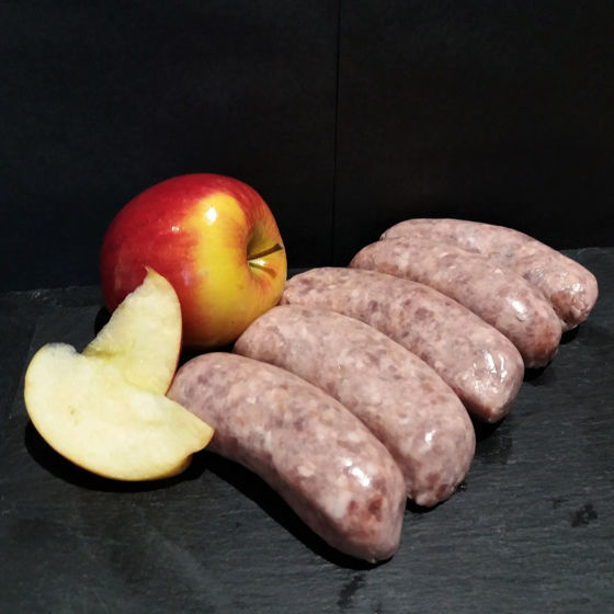 Belvoir Shop Chunky Apple and Scrumpy Cider Sausage (Per Kilo)