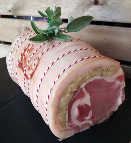 Rolled and stuffed Pork loin Joint (Per Kilo)