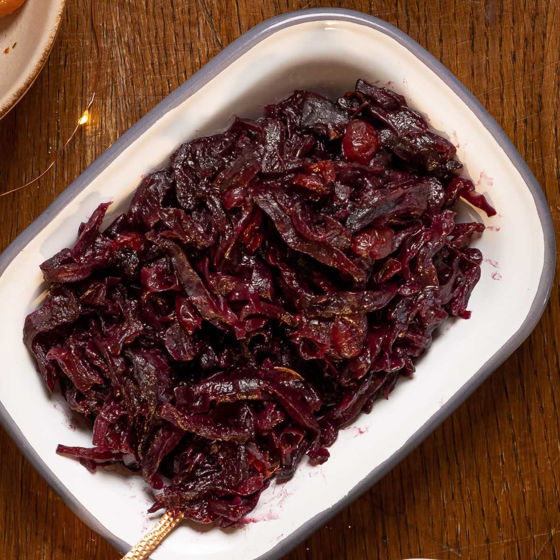 Spiced Red Cabbage with Cranberries