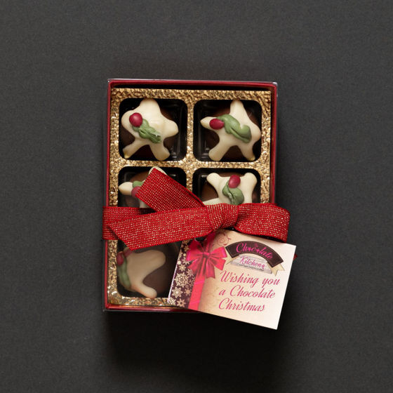 Handmade Chocolate Christmas Puddings