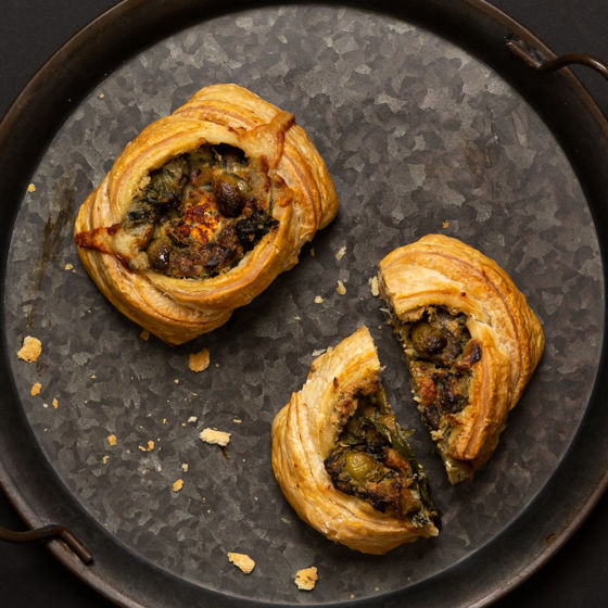Goats Cheese And Olive En Croute