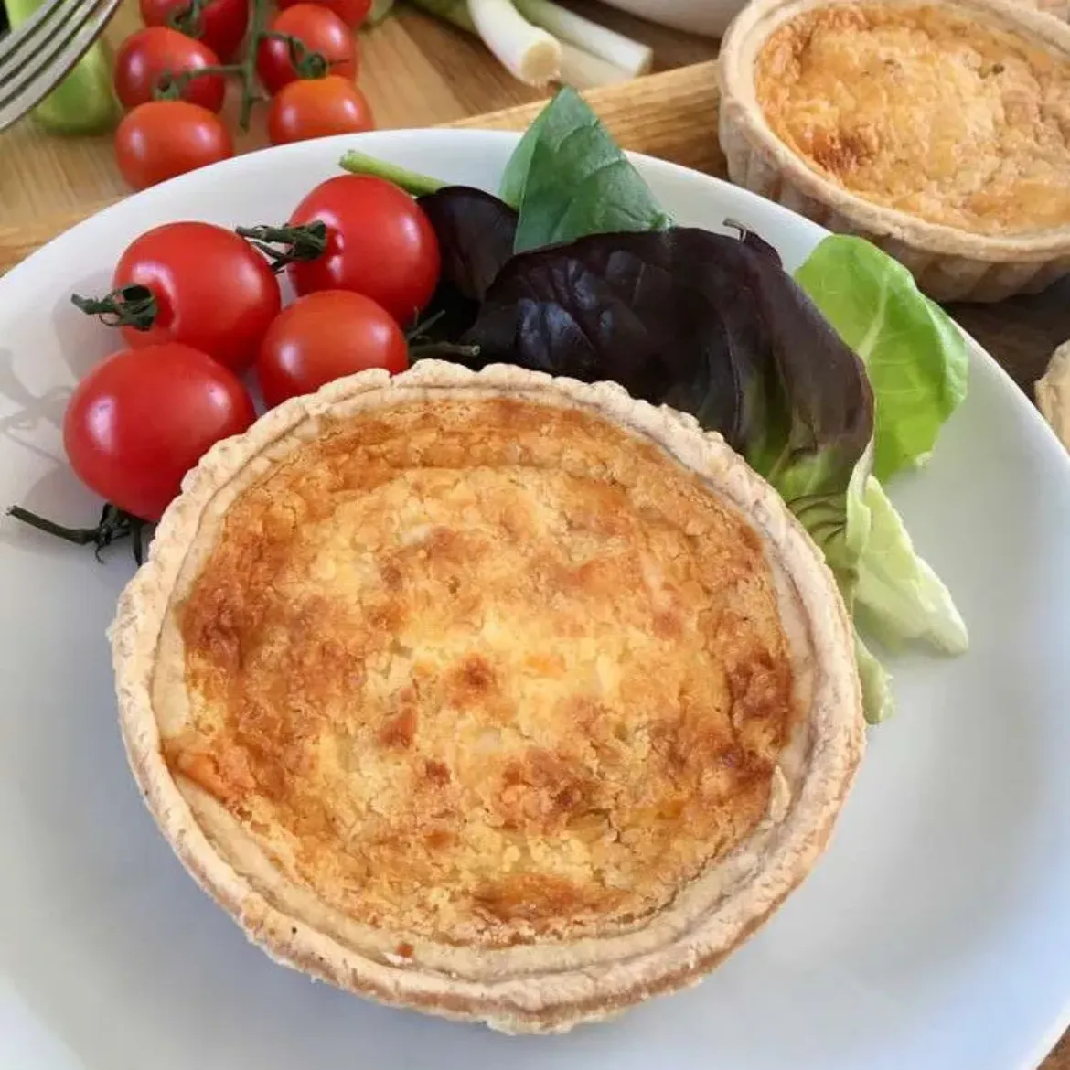 3 Cheese &amp; Onion Quiche (Individual)