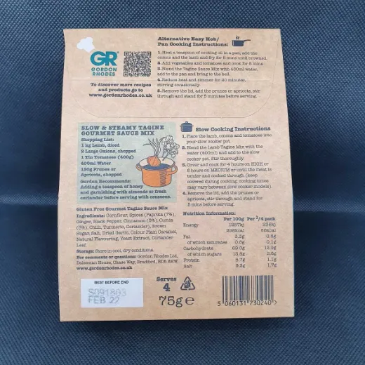 Slow & Steamy Moroccan Style Tagine Gourmet Sauce Mix