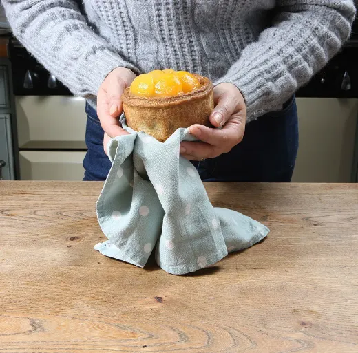 Game Pie Topped With Apricots