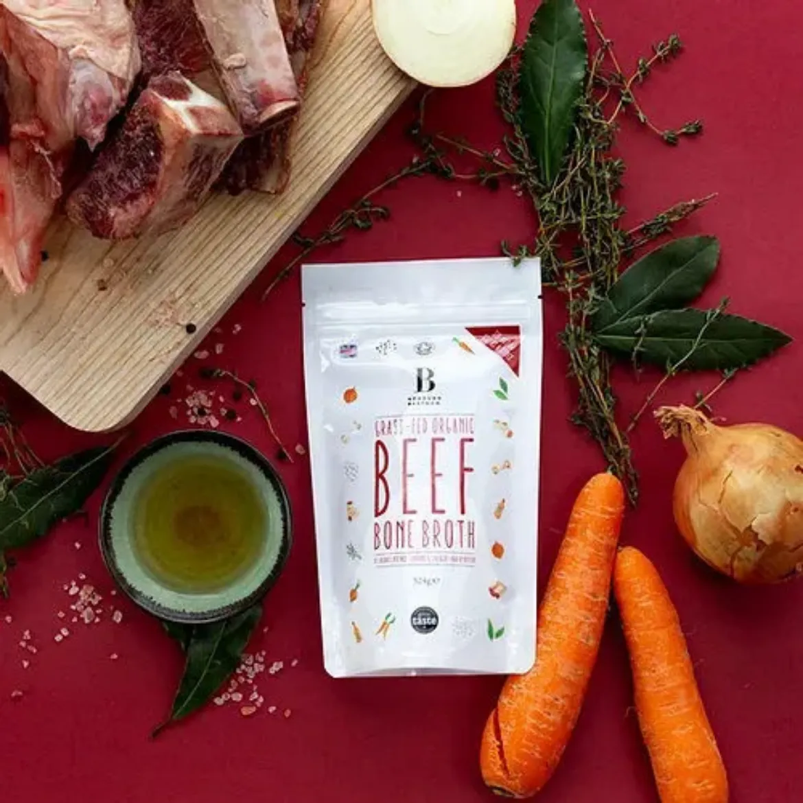 BBC Organic Bone Broth  - Grass Fed Beef 324g
