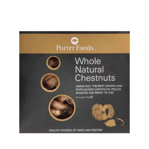 Whole Natural Peeled Chestnuts 200g