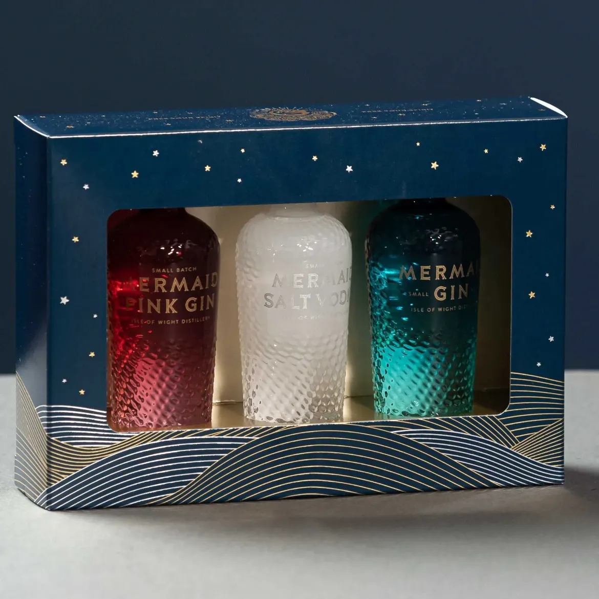 3 Piece Miniature Mixed Mermaid Gin & Vodka Gift Set